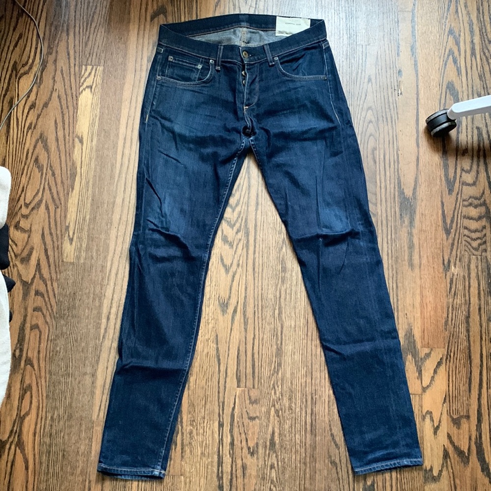 rag & bone Fit 1 Skinny Jeans in Raw Navy denim